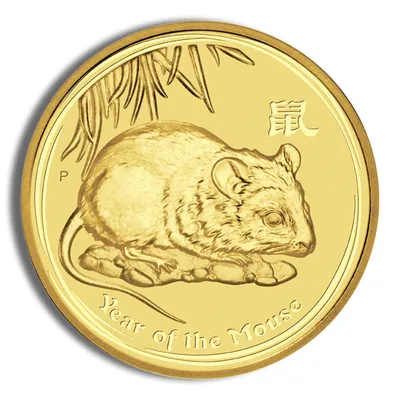2008 1/4 oz Australia Gold Lunar Mouse BU - Series II — Gold bullion from Standard Bullion