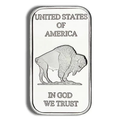 1 oz Silver Bar - Buffalo Design — Silver bullion from Standard Bullion