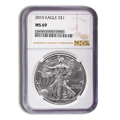 2015 Silver Eagle NGC MS69 — Silver bullion from Standard Bullion
