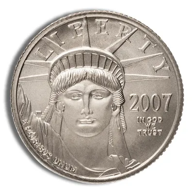 2007-W 1/4 oz Burnished Platinum Eagle $25 (Cap Only) — Platinum bullion from Standard Bullion