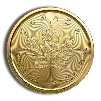 1/10 oz Gold Maple Leaf (Year Varies - Sealed) — Gold bullion from Standard Bullion