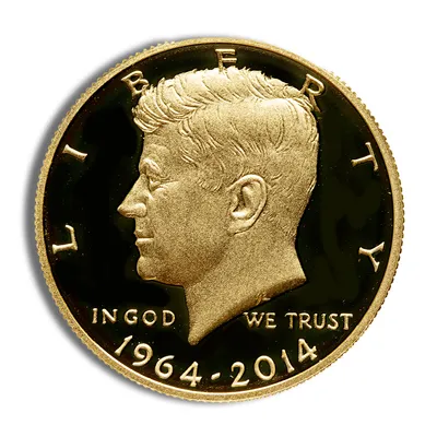 2014-W 3/4 oz JFK Half Dollar Gold Coin (Box & COA) — Gold bullion from Standard Bullion