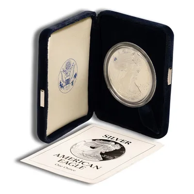 1999-P Proof Silver Eagle with Box & COA — Silver bullion from Standard Bullion
