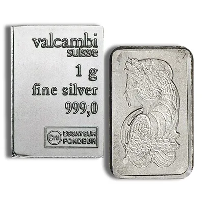 1 gram Silver Bar - Design Varies — Silver bullion from Standard Bullion
