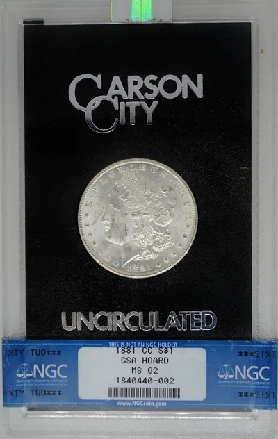 1881-CC GSA Morgan Dollar - NGC MS62 — Silver bullion from Standard Bullion