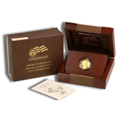 2008-W 1/4 oz Proof Gold Buffalo (w/Box & COA) — Gold bullion from Standard Bullion