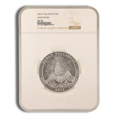 2012-P 5 oz ATB Hawaii Volcanoes Silver Coin NGC SP70 — Silver bullion from Standard Bullion