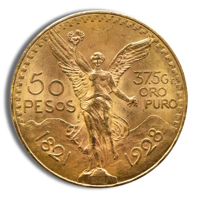 1923 Mexico Gold 50 Peso BU — Gold bullion from Standard Bullion