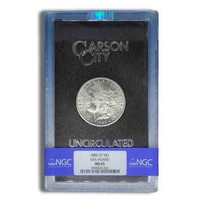 1885-CC GSA Morgan Dollar - NGC MS63 — Silver bullion from Standard Bullion