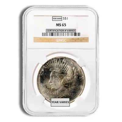 Peace Dollar - NGC MS65 — Silver bullion from Standard Bullion