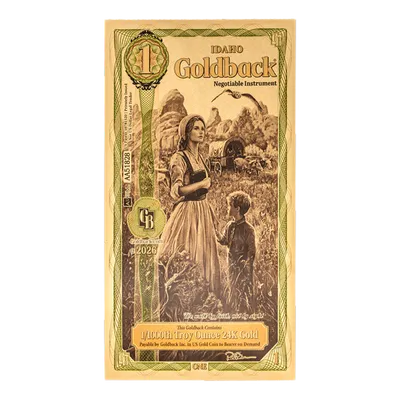 Idaho 1 Goldback — Gold bullion from Standard Bullion