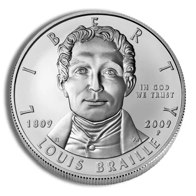 2009-P <body> Louis Braille Silver Commem - BU — Silver bullion from Standard Bullion