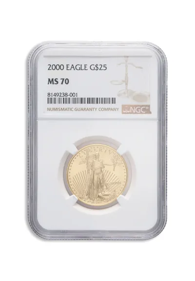 2000 1/2 oz Gold Eagle $25 NGC MS70 — Gold bullion from Standard Bullion