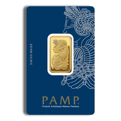 1/2 oz Gold Bar - PAMP Fortuna (Carded) — Gold bullion from Standard Bullion
