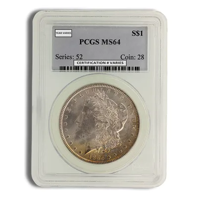 Pre-1921 Morgan Dollar - PCGS MS64 (Toned) — Silver bullion from Standard Bullion