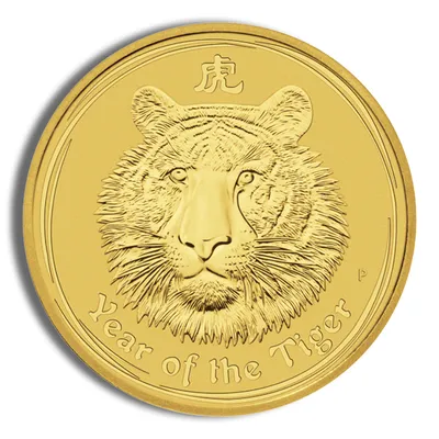 2010 1/4 oz Australia Gold Lunar Tiger BU - Series II — Gold bullion from Standard Bullion