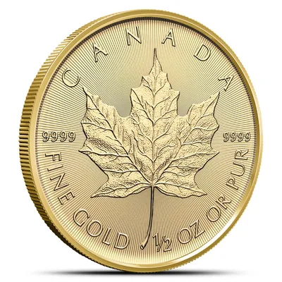 2026 1/2 oz Gold Maple Leaf — Gold bullion from Standard Bullion