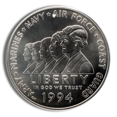 1994-W <body> Women in Military Silver Commem - BU — Silver bullion from Standard Bullion