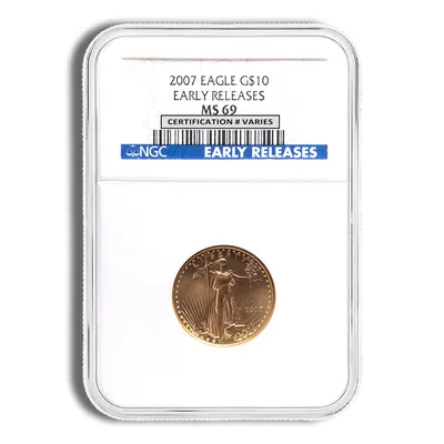 2007 1/4 oz Gold Eagle <body>0 NGC MS69 — Gold bullion from Standard Bullion