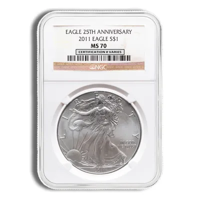 2011 Silver Eagle NGC MS70 — Silver bullion from Standard Bullion