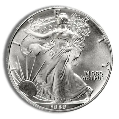1989 Silver American Eagle - BU — Silver bullion from Standard Bullion