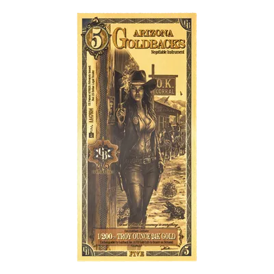 Arizona 5 Goldback — Gold bullion from Standard Bullion