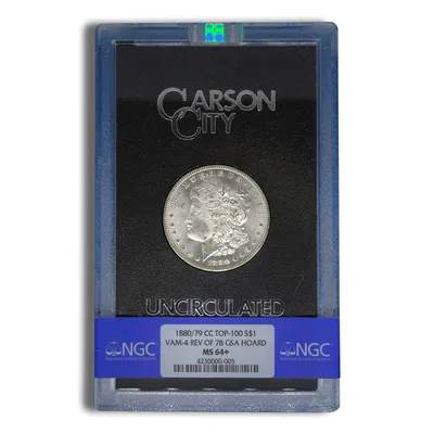 1880/79-CC Rev 78 GSA Morgan Dollar - NGC MS64+ — Silver bullion from Standard Bullion