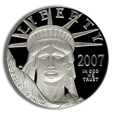 2007-W 1/10 oz Burnished Platinum Eagle <body>0 (Cap Only) — Platinum bullion from Standard Bullion