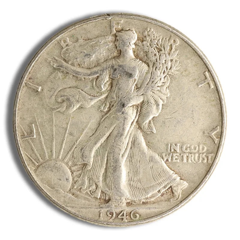 <body> FV 90% Silver Walking Liberty Half Dollars - XF — Silver bullion from Standard Bullion