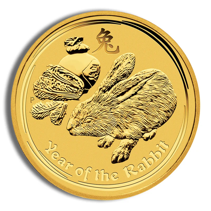 2011 1 oz Australia Gold Lunar Rabbit BU - Series II — Gold bullion from Standard Bullion
