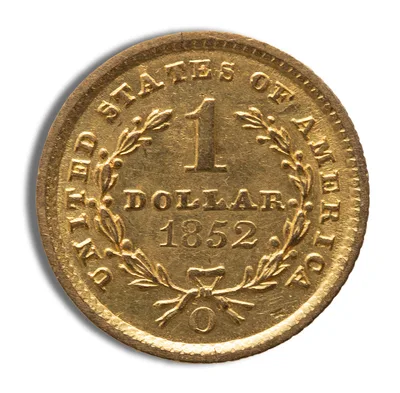 <body> Gold Liberty Type 1 - AU — reverse view