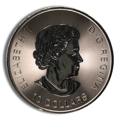 2019 2 oz Canadian Orca Whale Silver Coin — reverse view