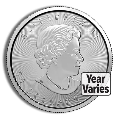 1 oz Palladium Maple Leaf - BU (Date Varies) — reverse view