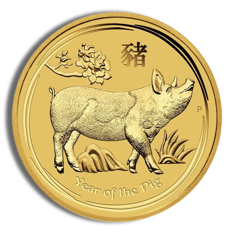 2019 1/20 oz Australia Gold Lunar Pig BU - Series II — Gold bullion from Standard Bullion