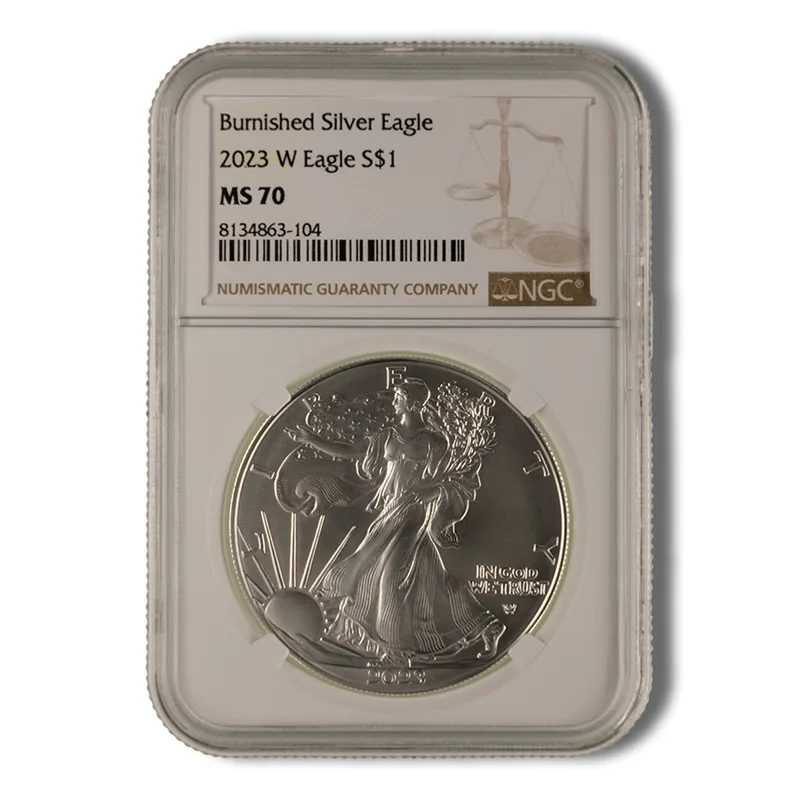 2023-W Burnished Silver Eagle NGC MS70 — Silver bullion from Standard Bullion