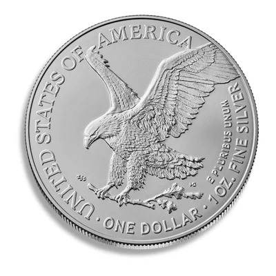 2026 Silver American Eagle - BU — reverse view