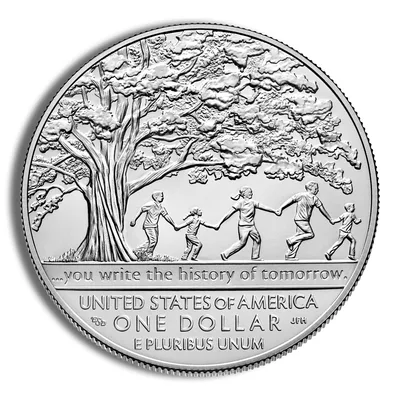 2017-P <body> Boys Town Centennial Silver Commem - BU — reverse view
