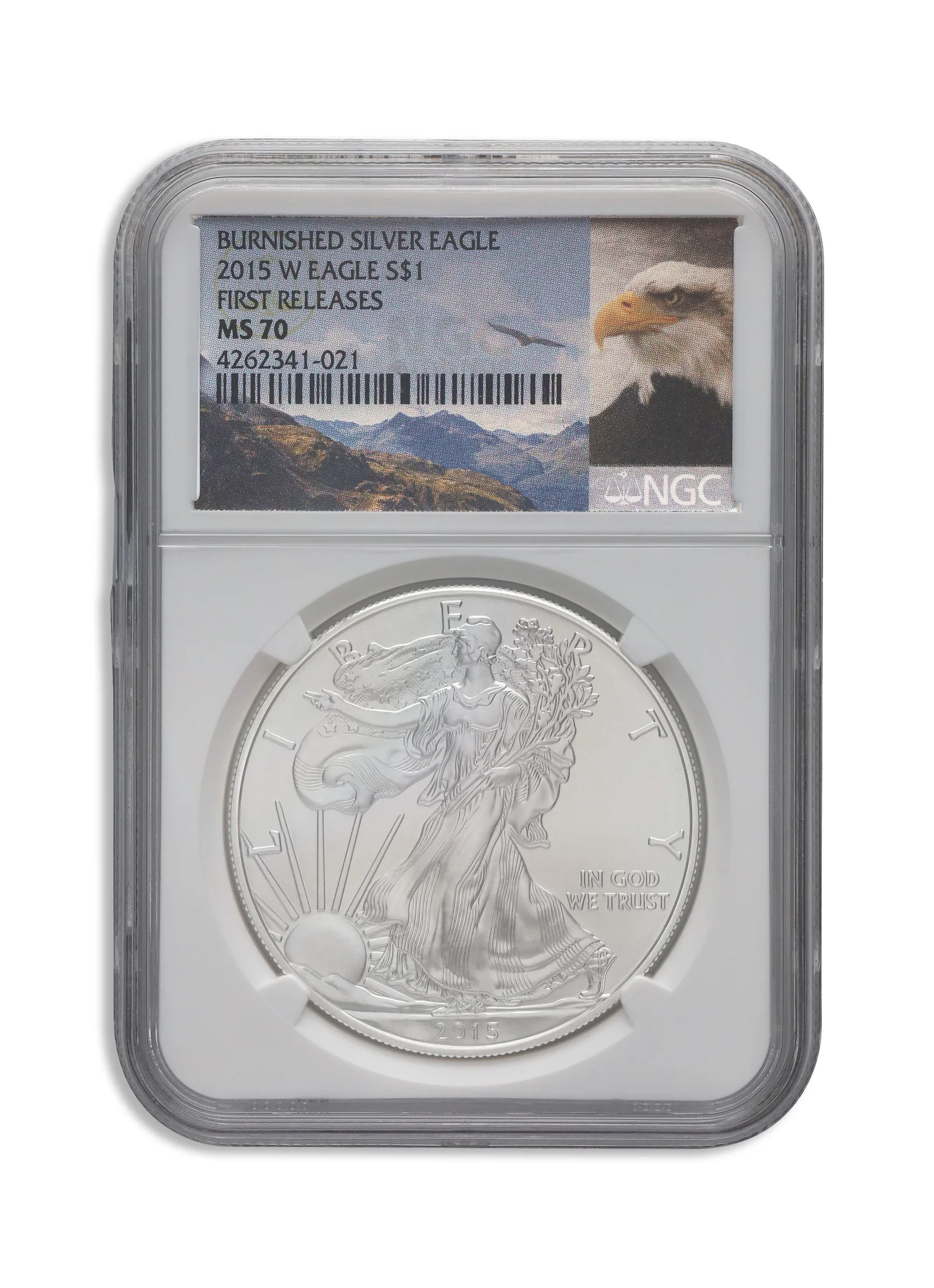 2015-W Burnished Silver Eagle NGC MS70 ER — Silver bullion from Standard Bullion