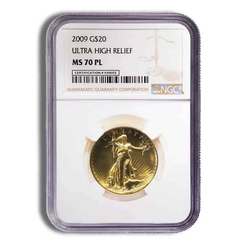 2009 Ultra High Relief Double Eagle Gold Coin NGC MS70 PL — Gold bullion from Standard Bullion