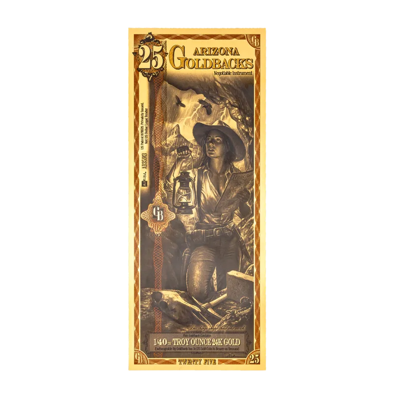 Arizona 25 Goldback — Gold bullion from Standard Bullion