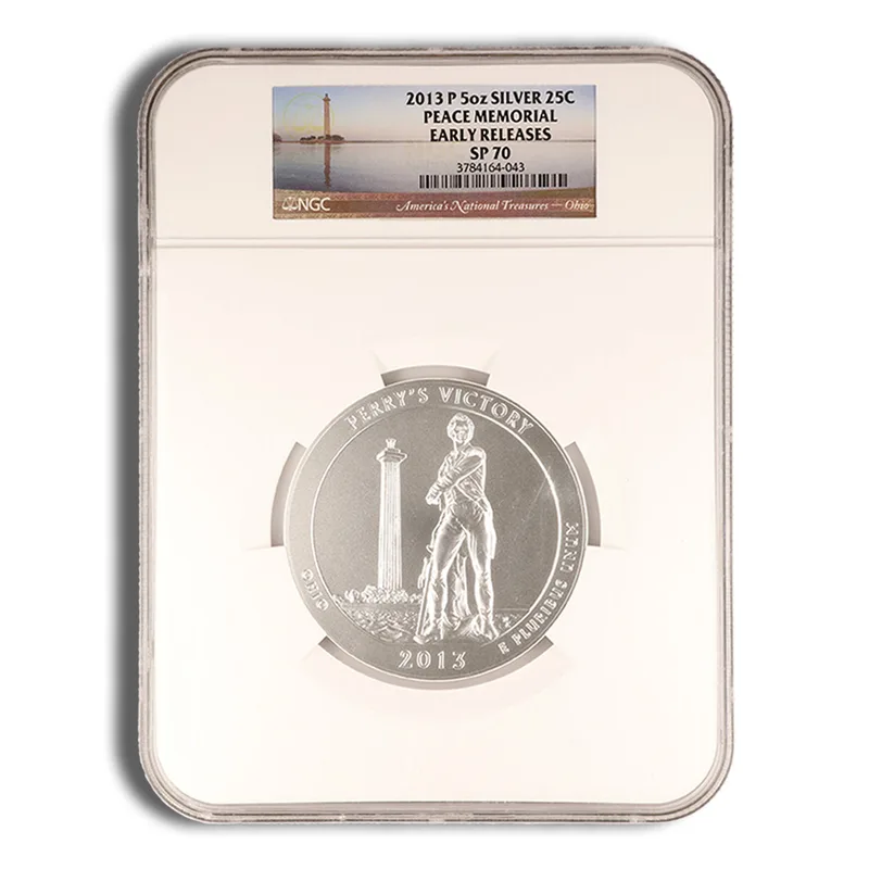 2013-P 5 oz ATB Perry's Victory Silver Coin NGC SP70 — Silver bullion from Standard Bullion