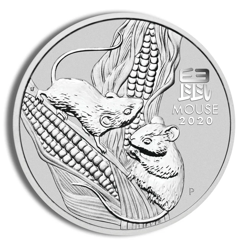 2020 Kilo Australia Silver Lunar Mouse BU - Series III — Silver bullion from Standard Bullion