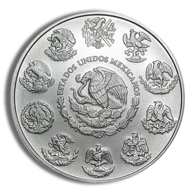 2011 1 oz Silver Mexican Libertad - BU — reverse view