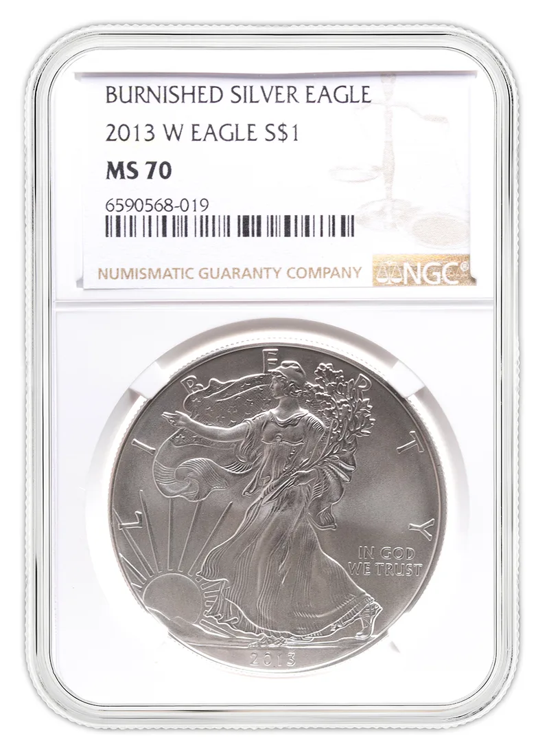 2013-W Burnished Silver Eagle NGC MS70 — Silver bullion from Standard Bullion