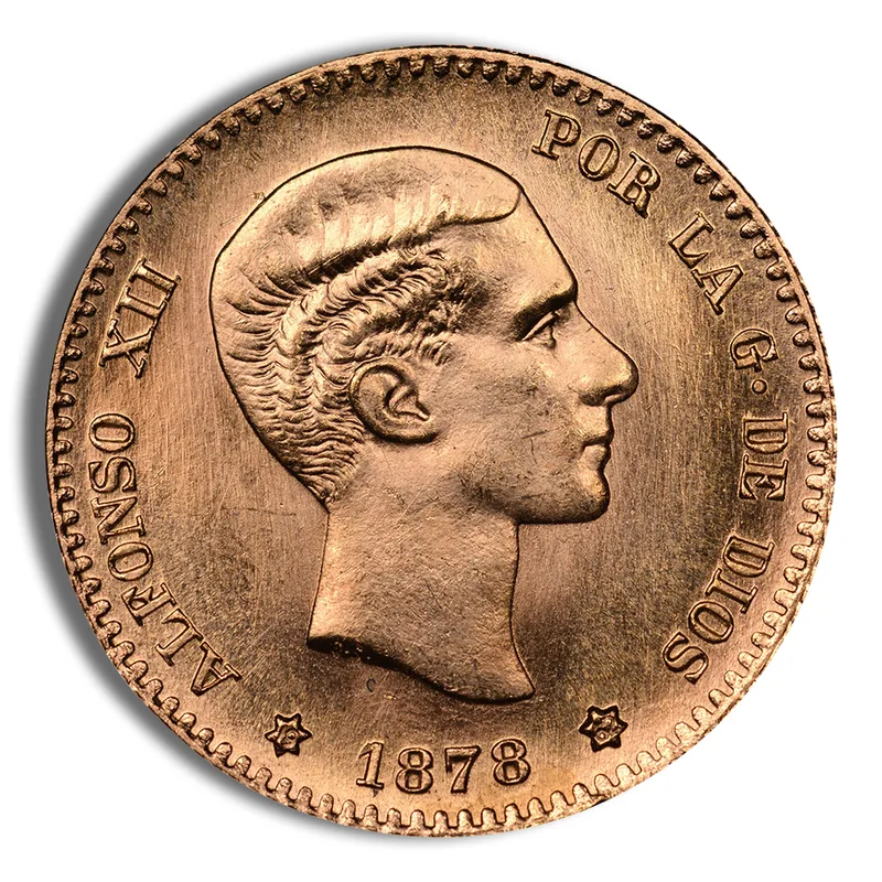 Spain 10 Pesetas Gold Coin — Gold bullion from Standard Bullion