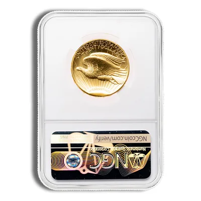 2009 Ultra High Relief Double Eagle Gold Coin NGC MS70 — reverse view