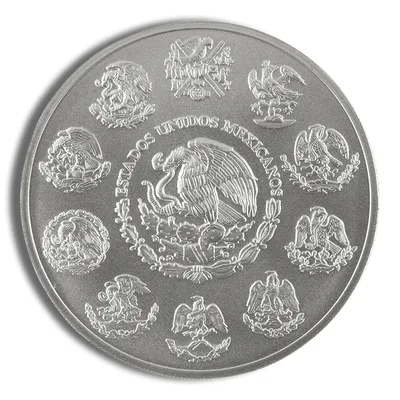 2023 5 oz Silver Mexican Libertad - BU — reverse view
