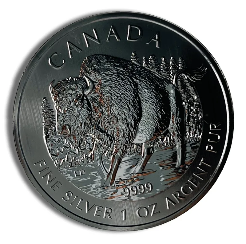 2013 1 oz Canadian Wood Bison Silver Coin — Silver bullion from Standard Bullion