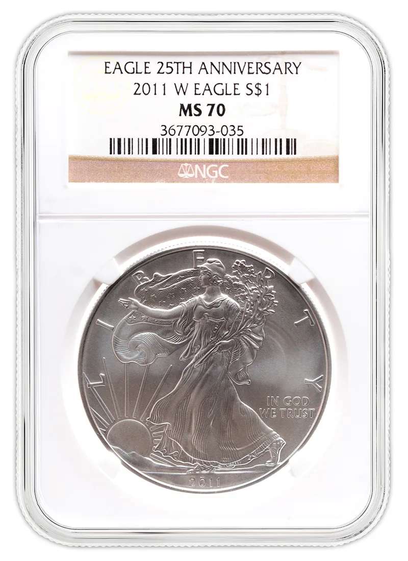 2011-W Burnished Silver Eagle NGC MS70 — Silver bullion from Standard Bullion