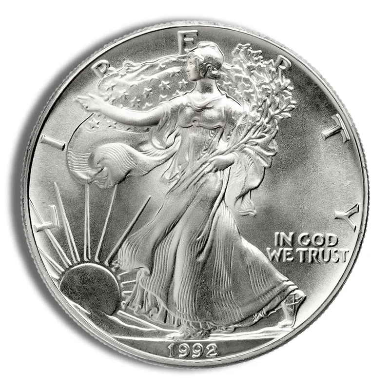 1992 Silver American Eagle - BU — Silver bullion from Standard Bullion